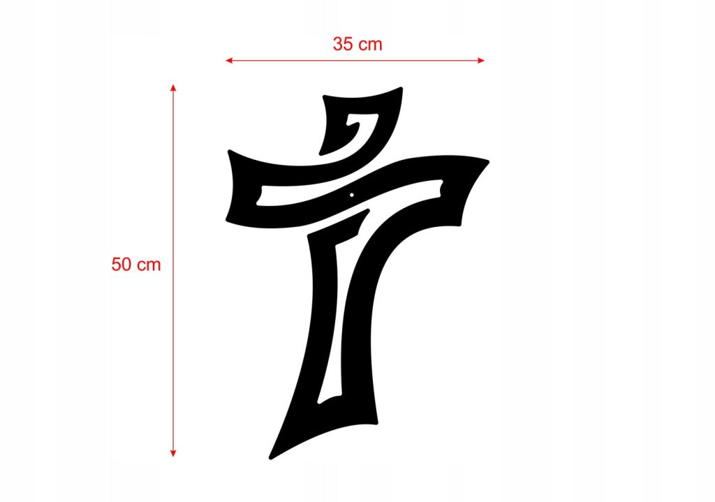 Wandkreuz Metall KNS007 50 cm - Image 4