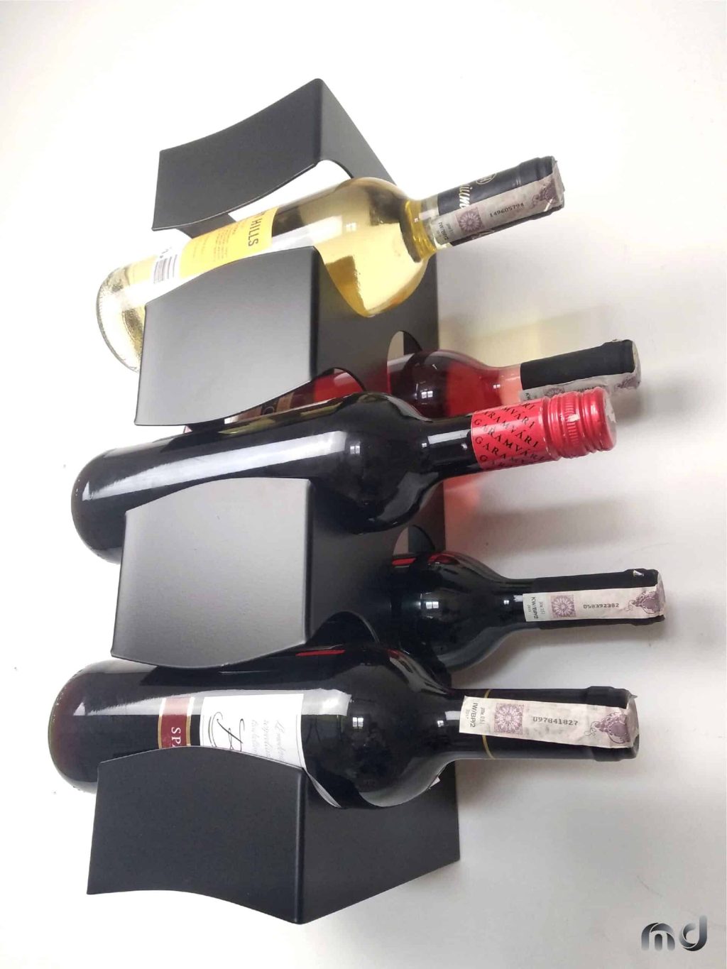 Hängendes Weinregal 5 Flaschen 40 cm - Image 4