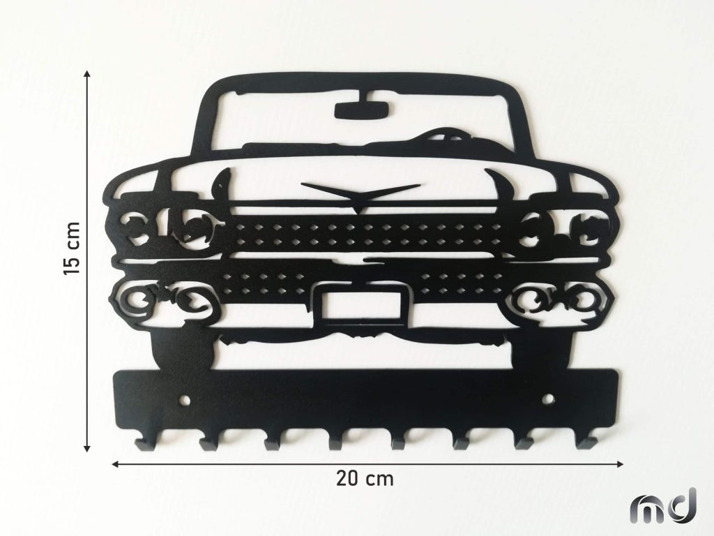 Wieszak metalowy na klucze Cadillac WIE186 20 cm - Image 3