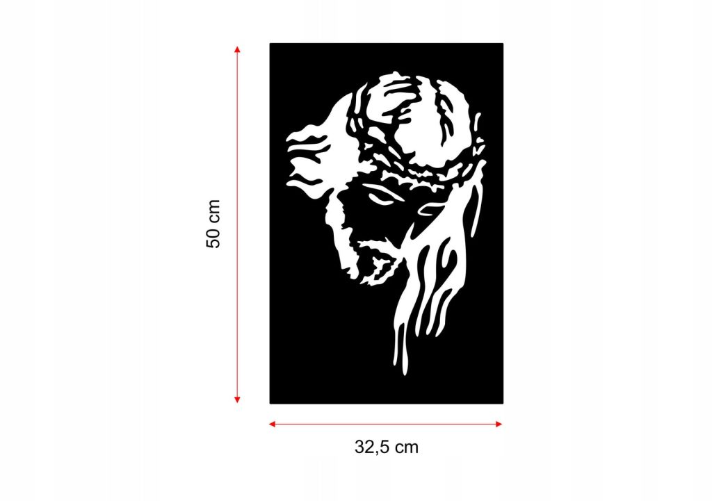 Wandbild Metall Jesus KNS009 50 cm - Image 3