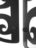 Eck Wandregal Metall Spitze 37 cm - Image 5