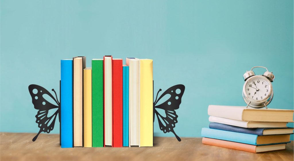 Buchstützen Schmetterling 2 Stück - Image 2