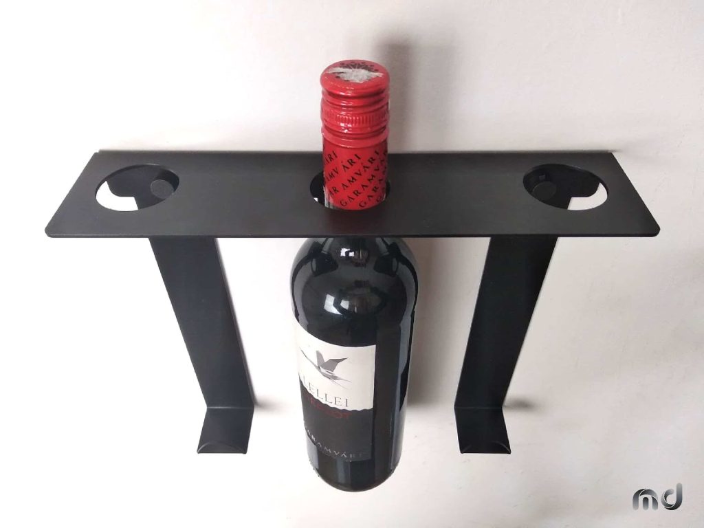 Hängendes Weinregal Weinständer 3 Flaschen 28 cm - Image 4