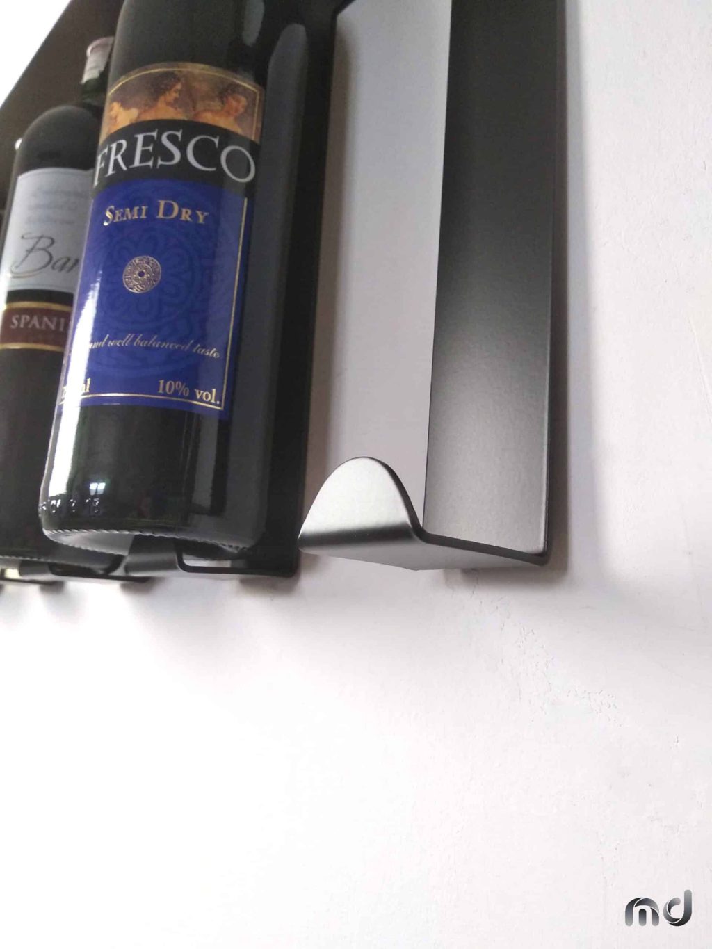 Hängendes Weinregal Metall Cote 5 Flaschen 60 cm - Image 4