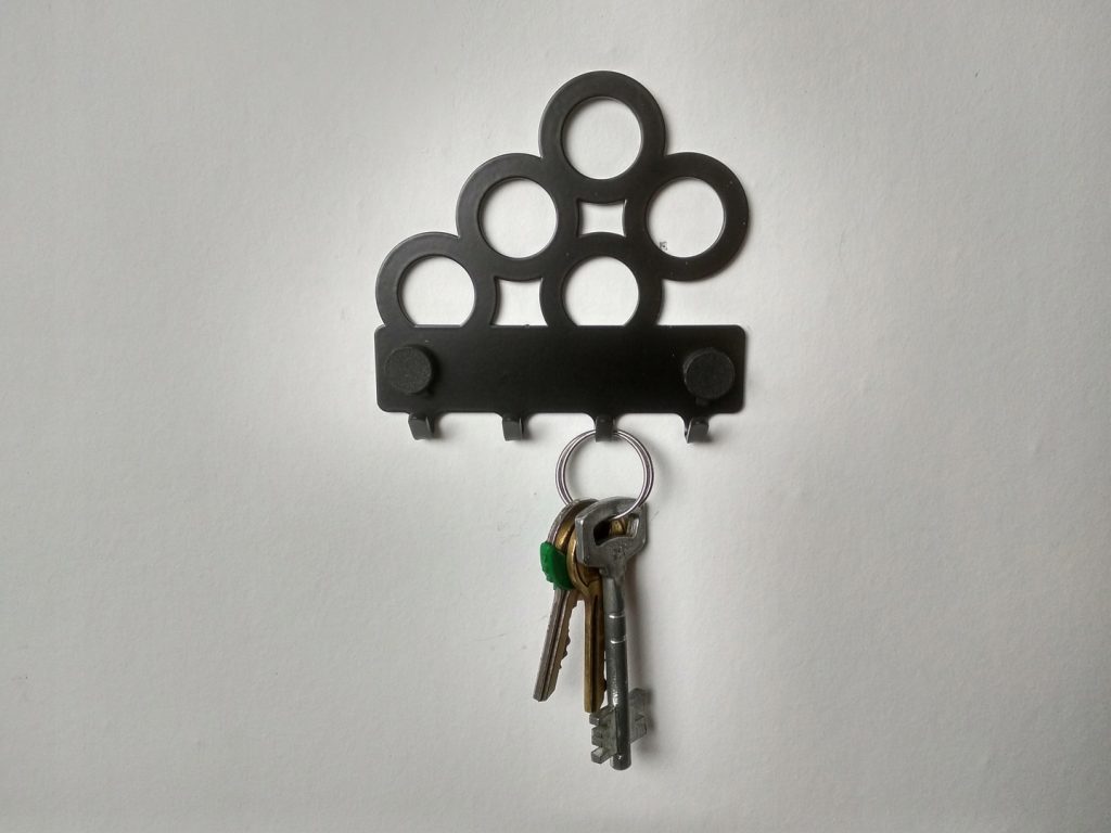 Wieszak metalowy na klucze Koła 10 cm - Image 4