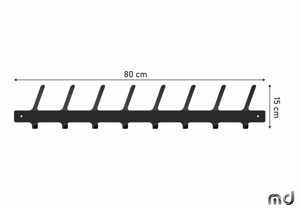 Kleiderhaken Einfach 80 cm - Image 3
