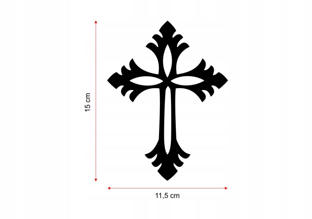 Wandkreuz Metall KNS010 15 cm - Image 5