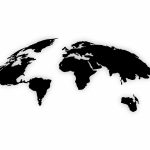 Weltkarte DES063 150 cm