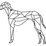 Wanddeko Metall Hund DES007 44 cm