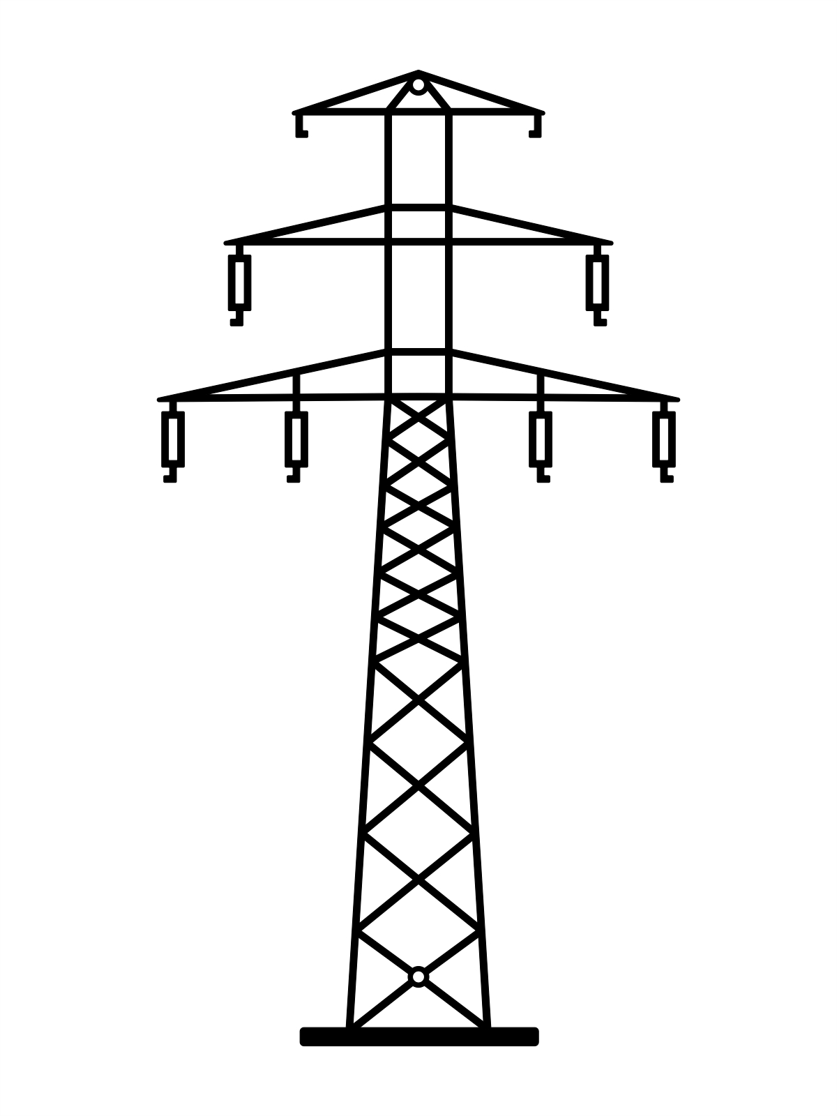 D86_70cm_graf1 Wanddeko Metall Energiemast DES086 70 cm - Image 1