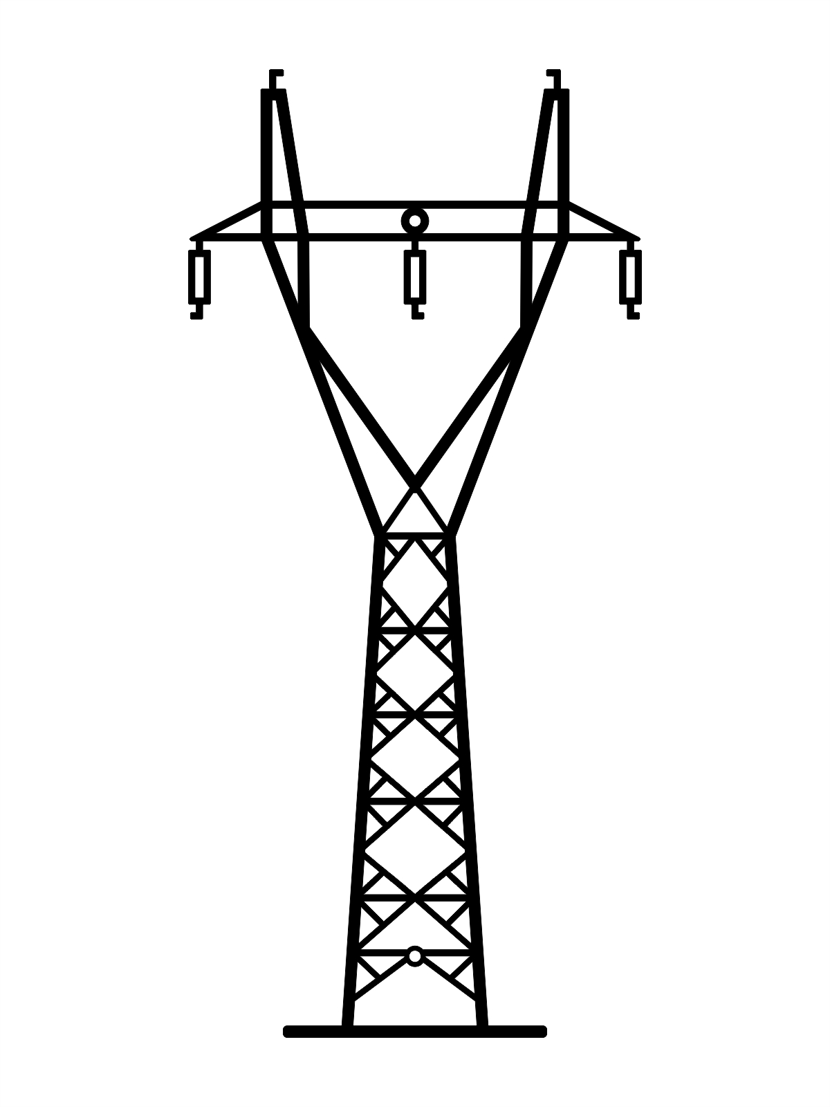 D87_70cm_graf1 Wanddeko Metall Energiemast DES087 70 cm - Image 1