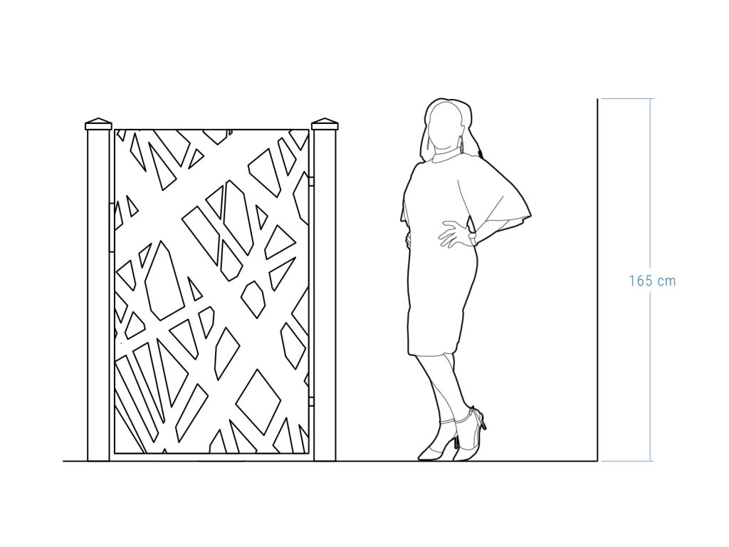 Gartentür Elisa 90×150 cm - Image 4