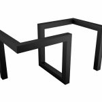 Tischbein aus Metall Geo