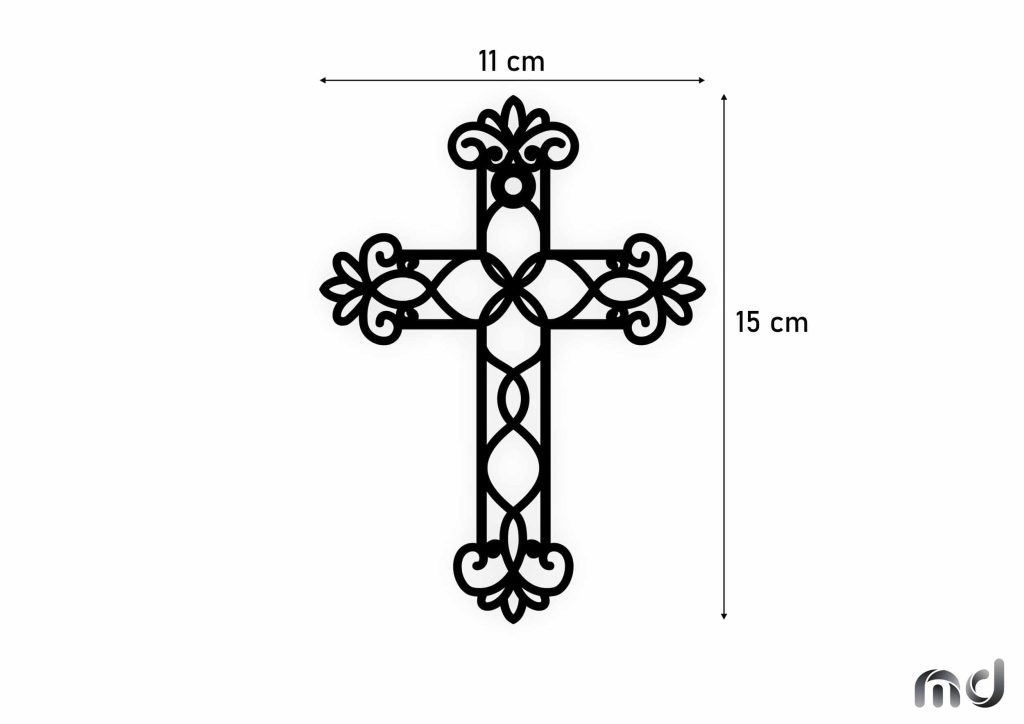Metallkreuz KNS027 15 cm - Image 2