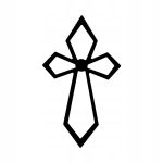 Wandkreuz Metall KNS006 15 cm