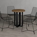 Tischbein Kreuz gerade S