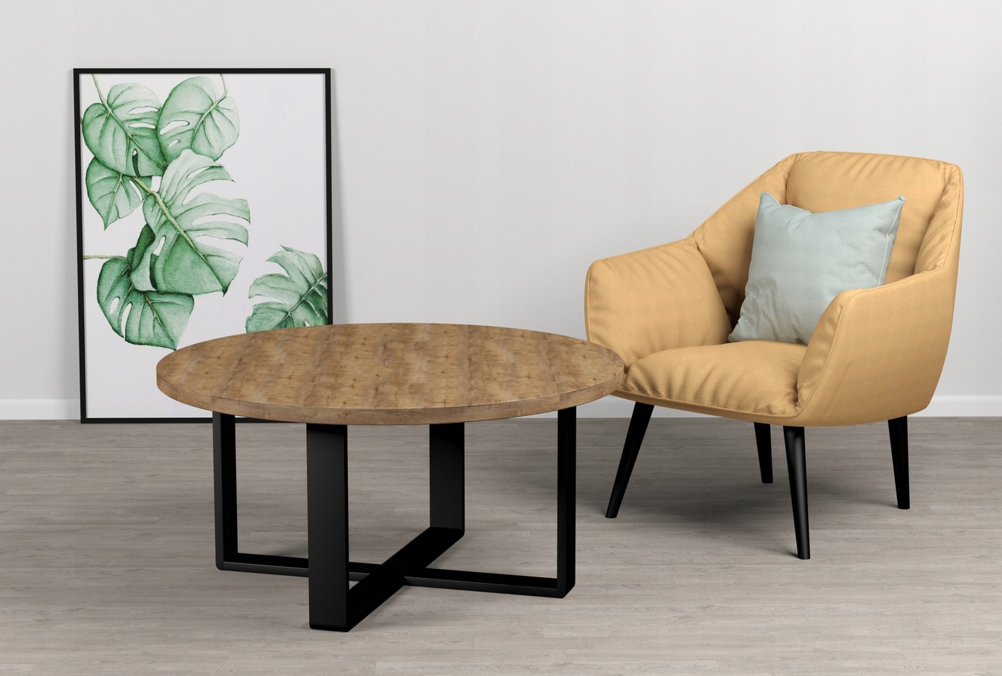 Bein für Tisch Kreuz gerade L Bein für Tisch Kreuz gerade L