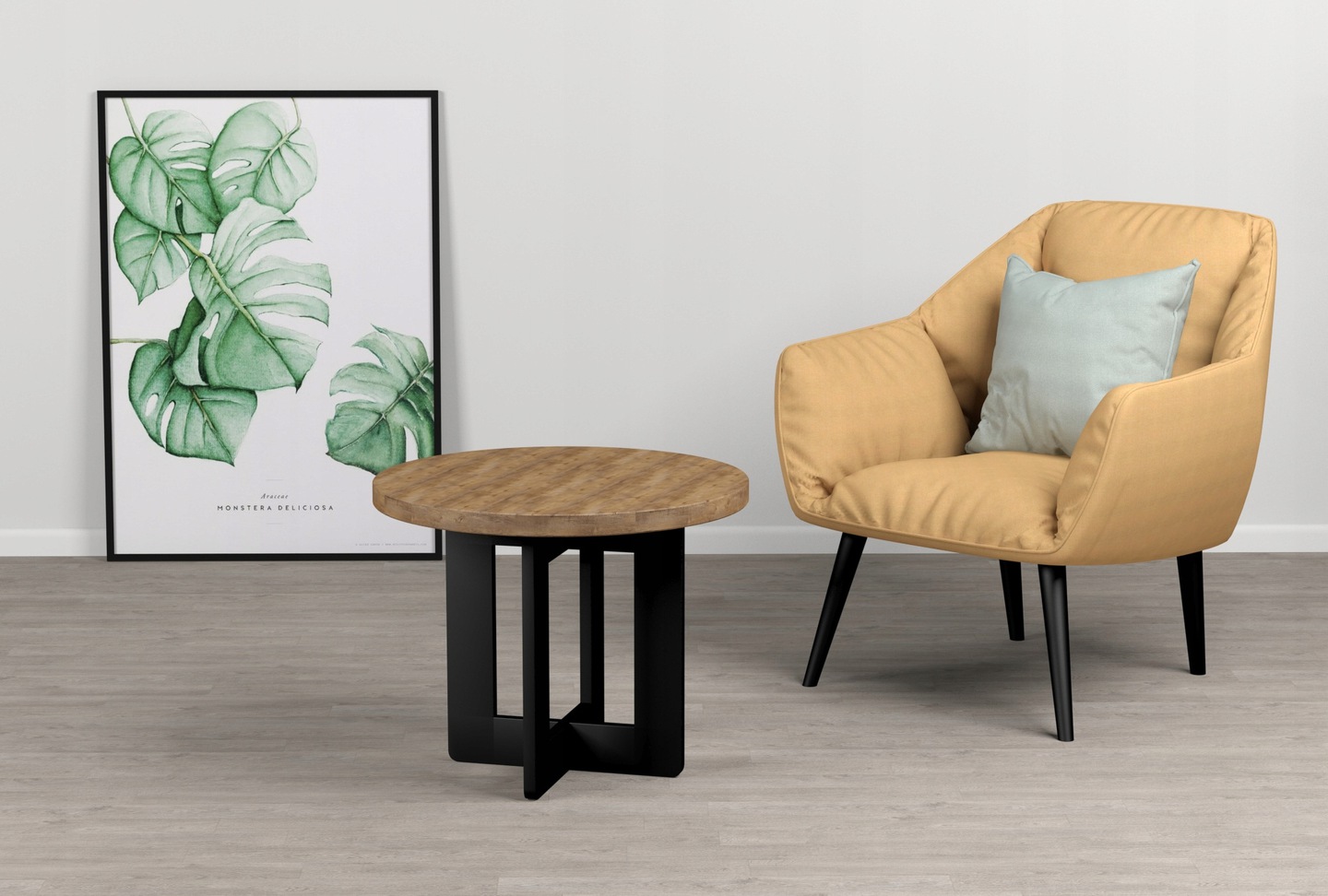 Tischbein Kreuz gerade Seite S Tischbein Kreuz gerade Seite S