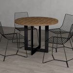 Tischbein Kreuz gerade Seite M