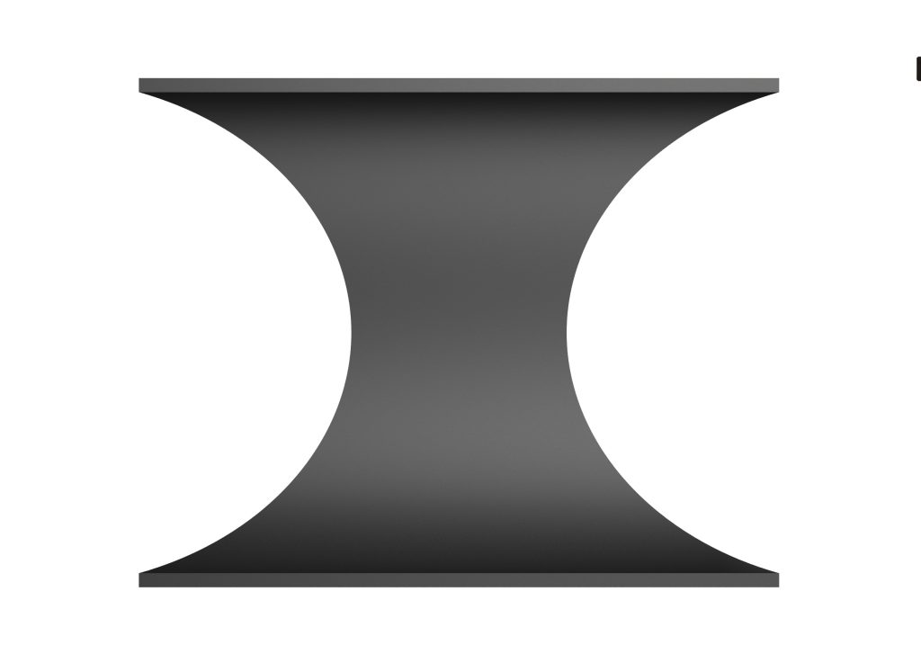 Tischbein aus Metall Sanduhr Loft S - Image 4