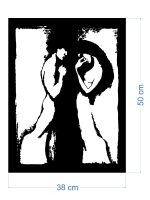 Metall Wandbild Liebespaar 38x50 cm - Image 2