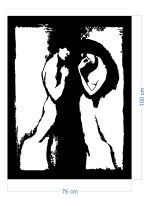 Metall Wandbild Liebespaar 76x100 cm - Image 2