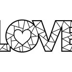 Metall-Wanddekoration Love DES016 70 cm