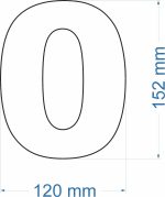 Hausnummer 0 aus rostfreiem Stahl - Image 2