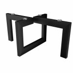 Couchtisch Gestell unter Glasplatte Geo