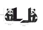 Metall Buchstützen Panda P84 - Image 2