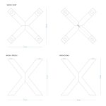 Tischbein aus Metall unter Glasplatte Spinne Heavy S - Image 3