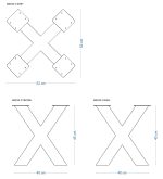 Couchtisch Gestell aus Metall Spinne Heavy S - Image 3