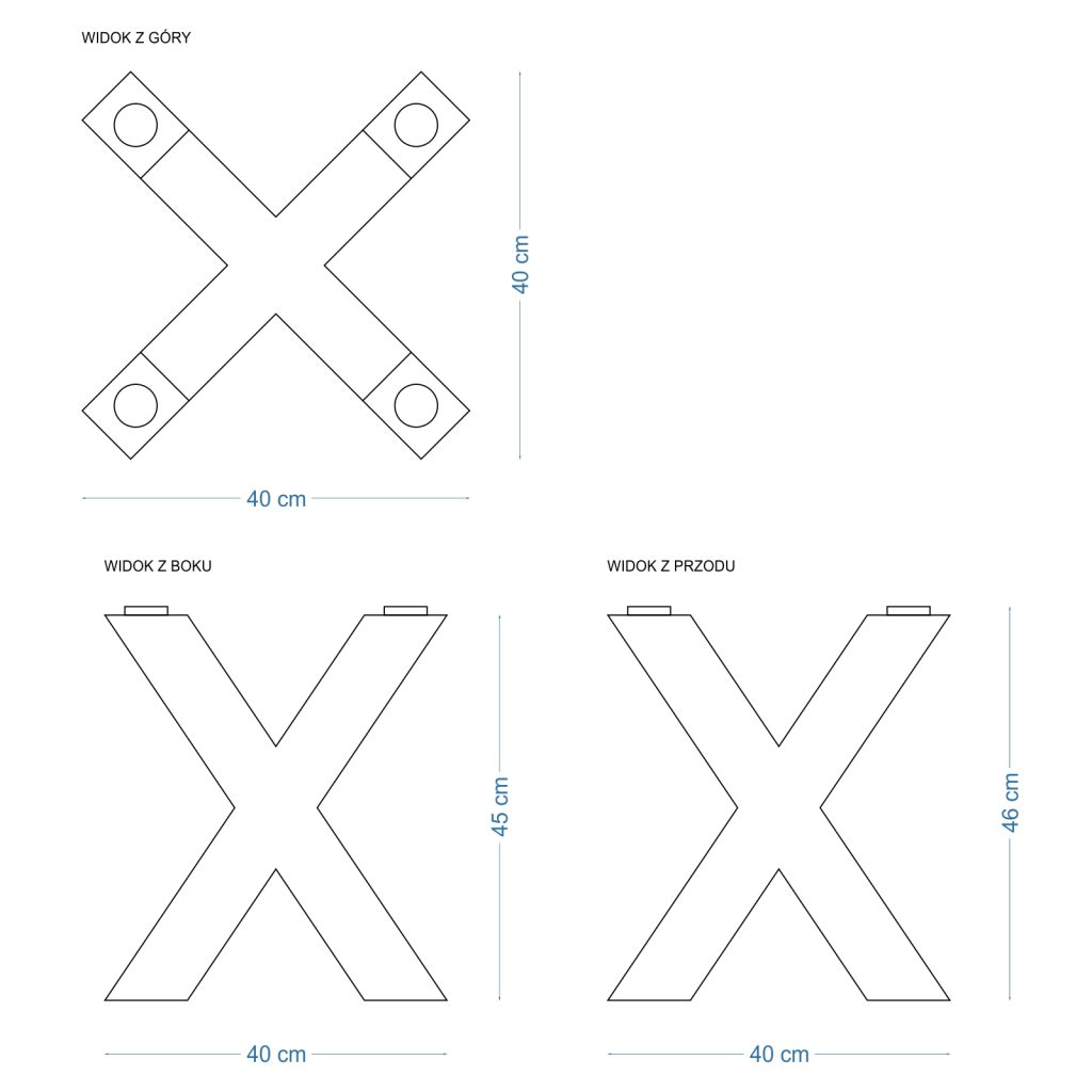 Couchtisch Gestell unter Glasplatte Spinne Heavy S - Image 4