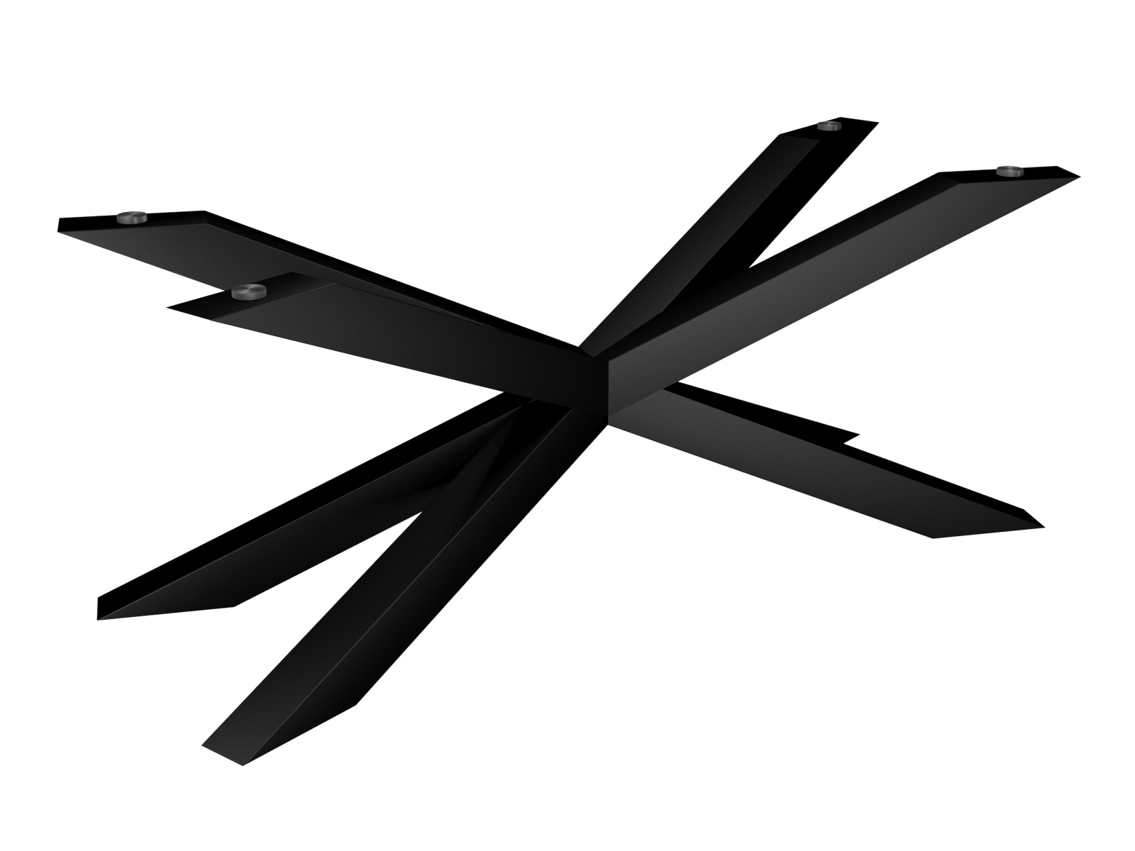 Metall Tischbein für unter Glas Tischplatte Spider Heavy XL Metall Tischbein für unter Glas Tischplatte Spider Heavy XL