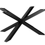 Tischbein aus Metall unter Glasplatte Spinne Breit M