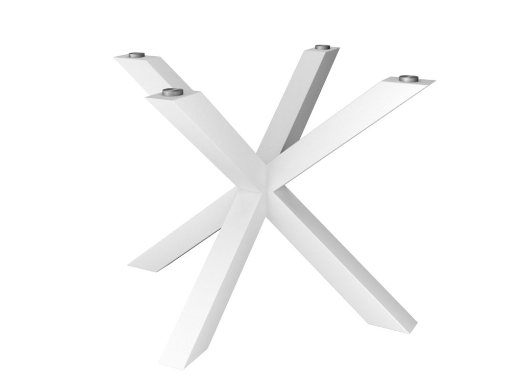 Tischbein aus Metall unter Glasplatte Spinne Breit S - Image 2