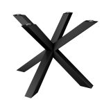 Tischbein aus Metall unter Glasplatte Spinne Breit S