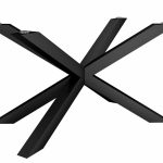 Tischgestell unter Glasplatte Spinne L