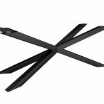 Tischgestell unter Glasplatte Spinne XL
