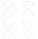 Tischgestell unter Glasplatte Spinne S - Image 4