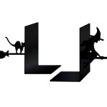 Buchstützen Hexe 2 Stück p08