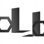 Buchstützen für Zimmer Hexagon  2 Stück p82