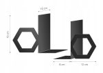Buchstützen für Zimmer Hexagon  2 Stück p82 - Image 2