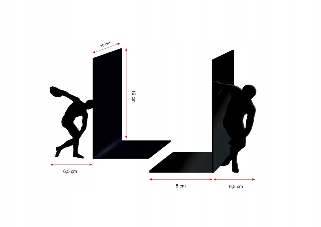 Buchstützen Diskuswerfer 2 Stück p23 - Image 2