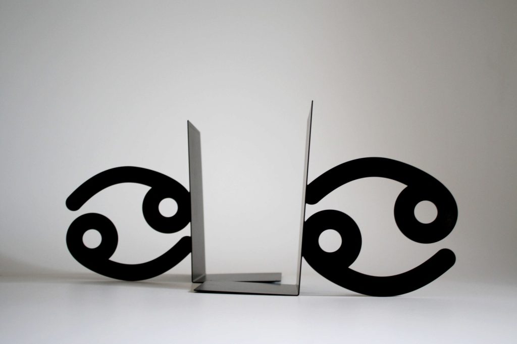 Buchstützen Sternzeichen Krebs 2 Stück p27 - Image 2