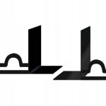 Buchstützen Sternzeichen Waage 2 Stück p30