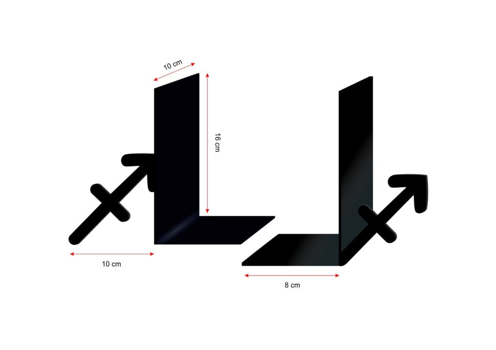 Buchstützen Sternzeichen Schütze 2 Stück p32 - Image 2