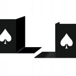 Buchstützen Pik 2 Stück p38