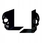 Buchstützen für Regal Totenkopf 2 Stück p79