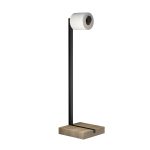 Toilettenpapierhalter mit Holzsockel